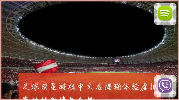 足球明星游戏中文名揭晓体验虚拟赛场的激情与乐趣